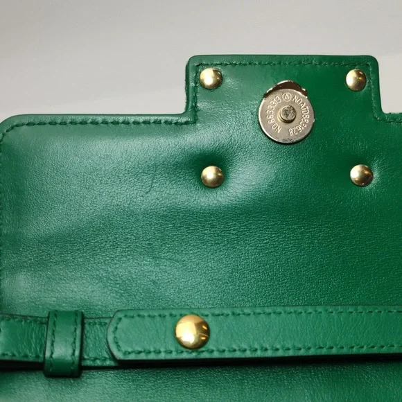 Green Velvet Designer Shoulder Bag - Picture 9 of 14